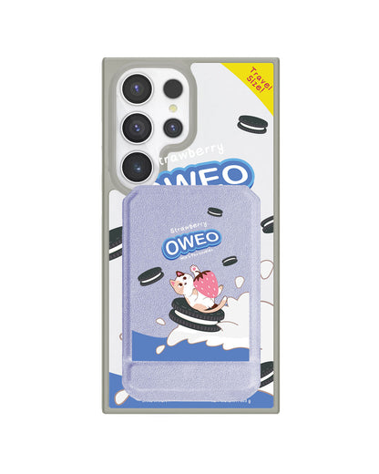 Android Magnetic Multifold Wallet - Oweo Cat