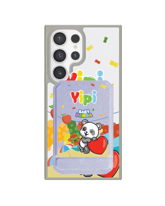 Android Magnetic Multifold Wallet - Yipi Baby Panda