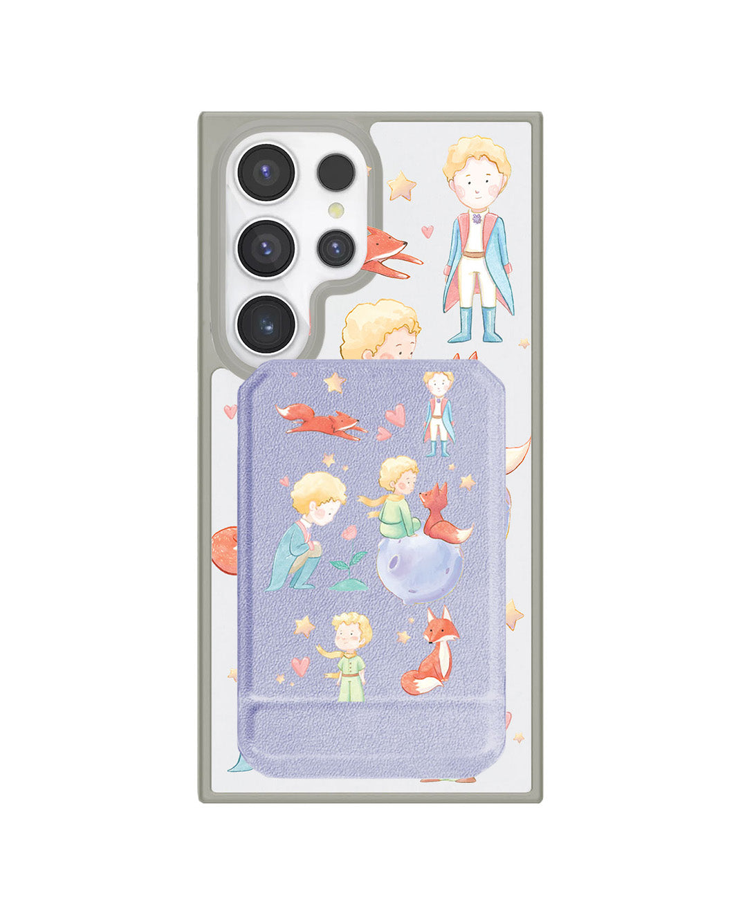 Android Magnetic Multifold Wallet - Little Prince & Fox