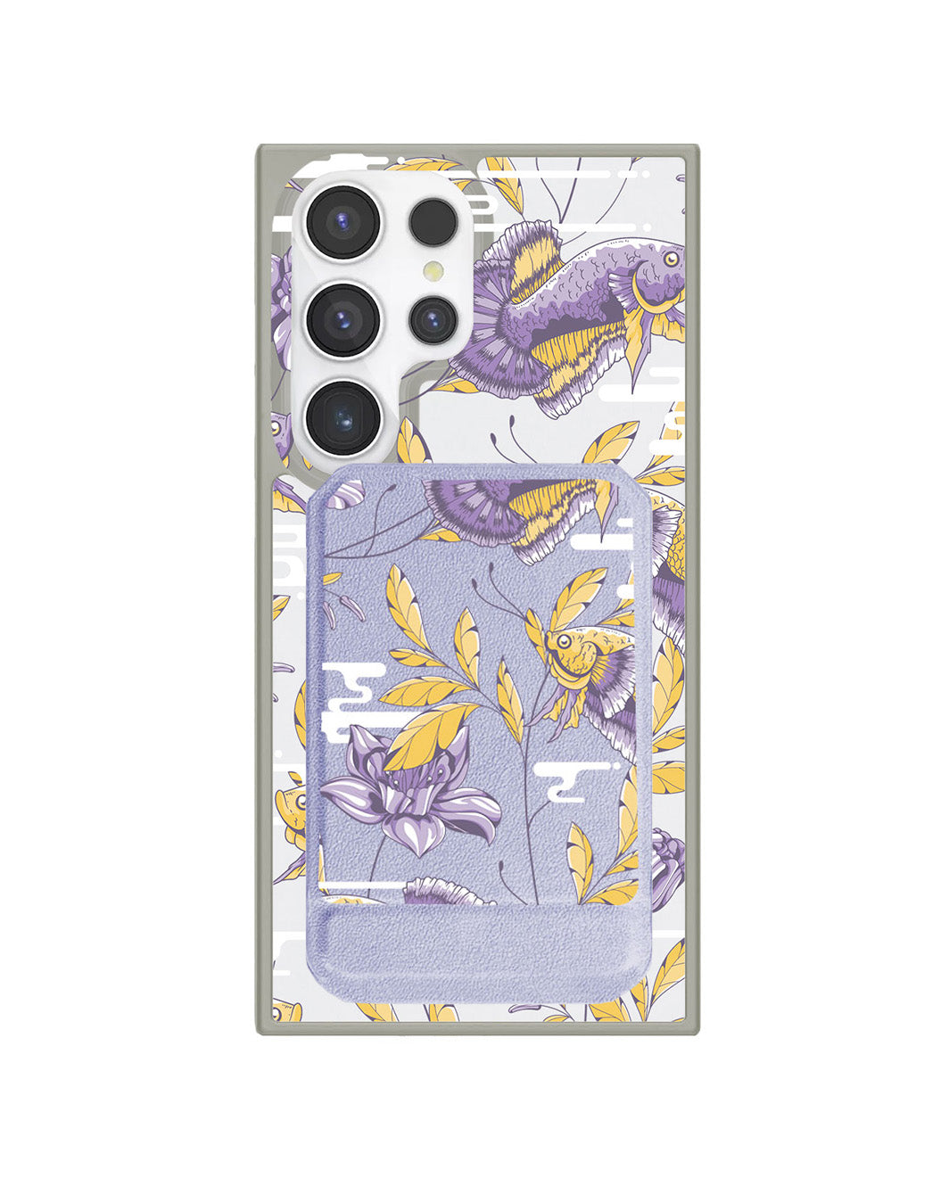 Android Magnetic Multifold Wallet - Fish & Floral 5.0