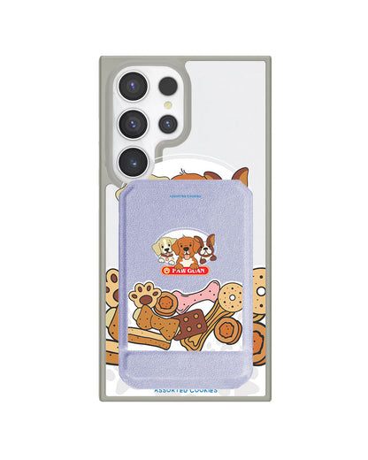 Android Magnetic Multifold Wallet - Pawguan Dog
