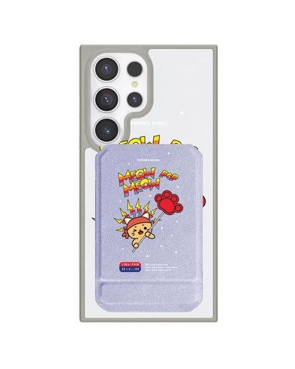 Android Magnetic Multifold Wallet - Meow Pop 1.0
