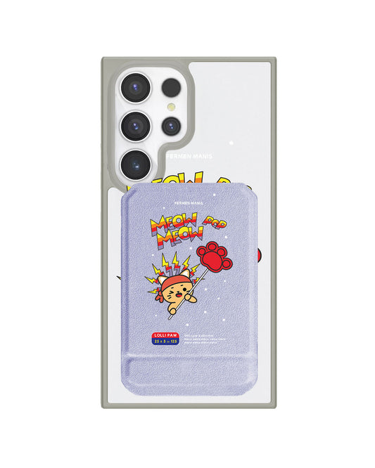 Android Magnetic Multifold Wallet - Meow Pop 1.0