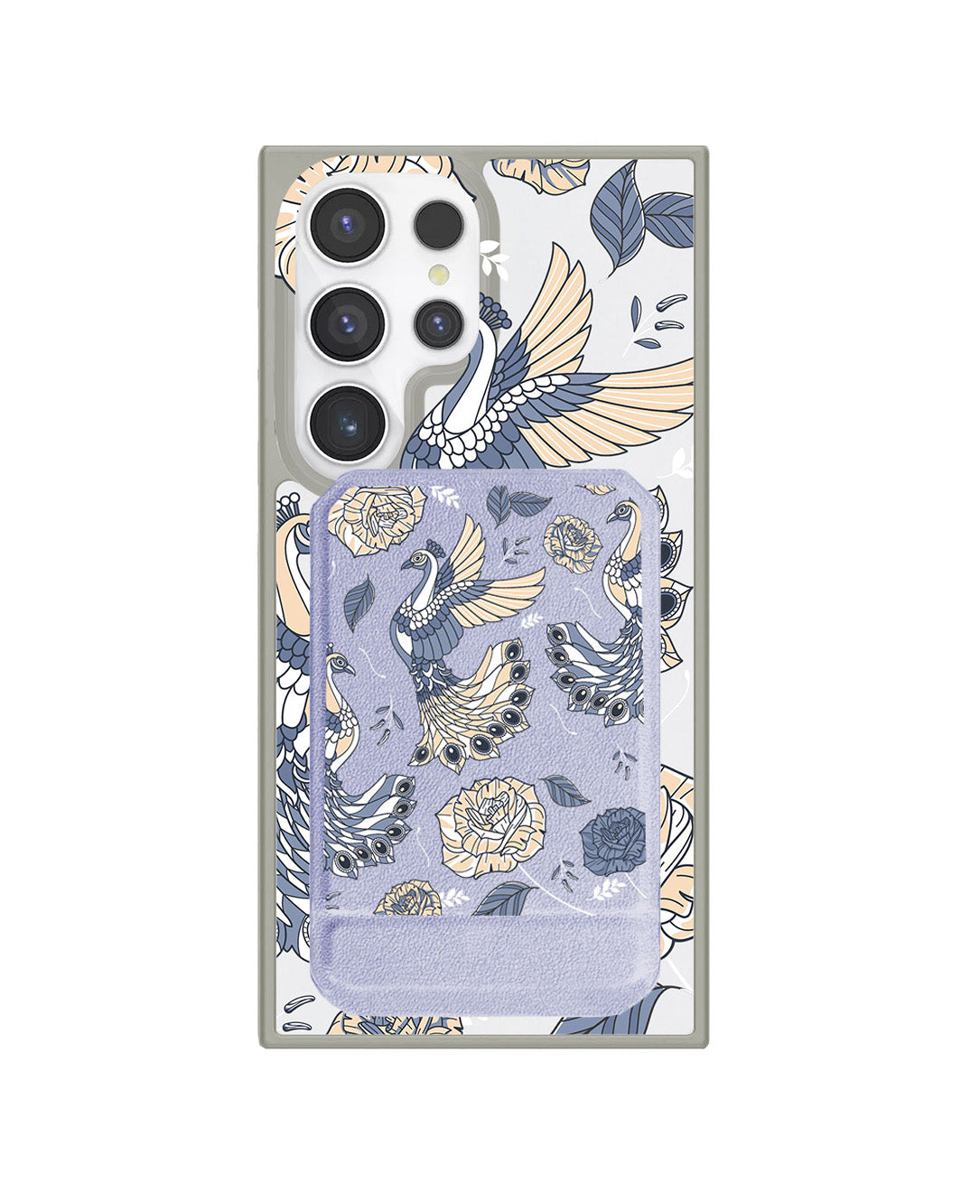 Android Magnetic Multifold Wallet - Bird & Paradise 6.0