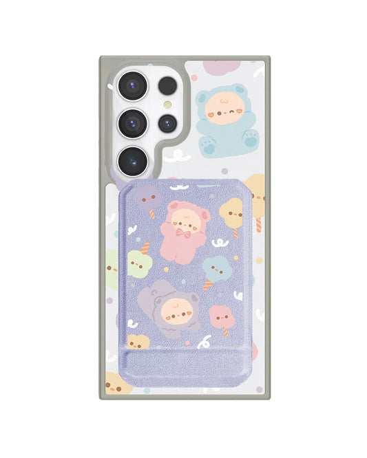 Android Magnetic Multifold Wallet - Cotton Teddy