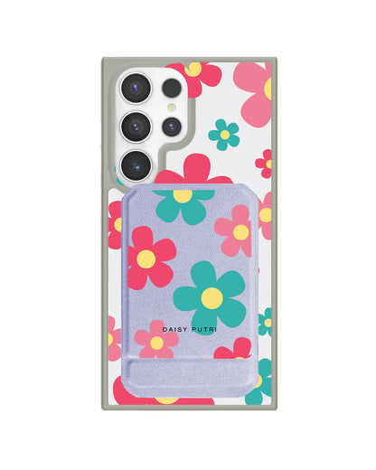 Android Magnetic Multifold Wallet - Daisy Delight 2.0