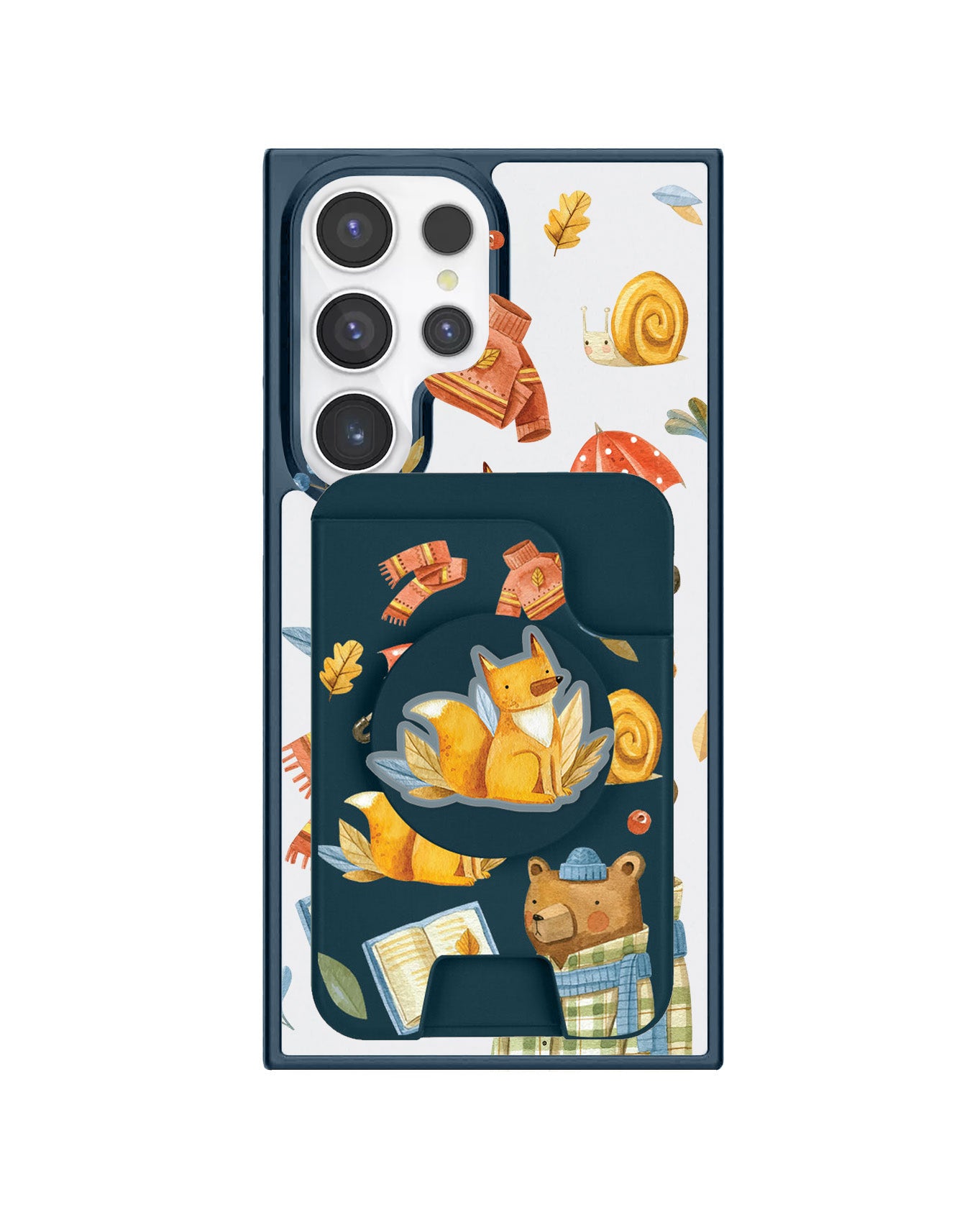 Android Magpop Wallet - Bear & Fox