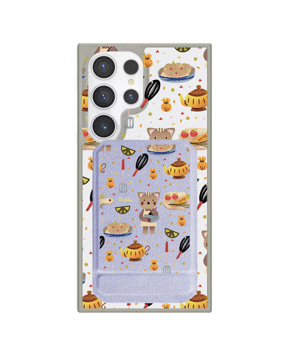 Android Magnetic Multifold Wallet - Cooking Cat
