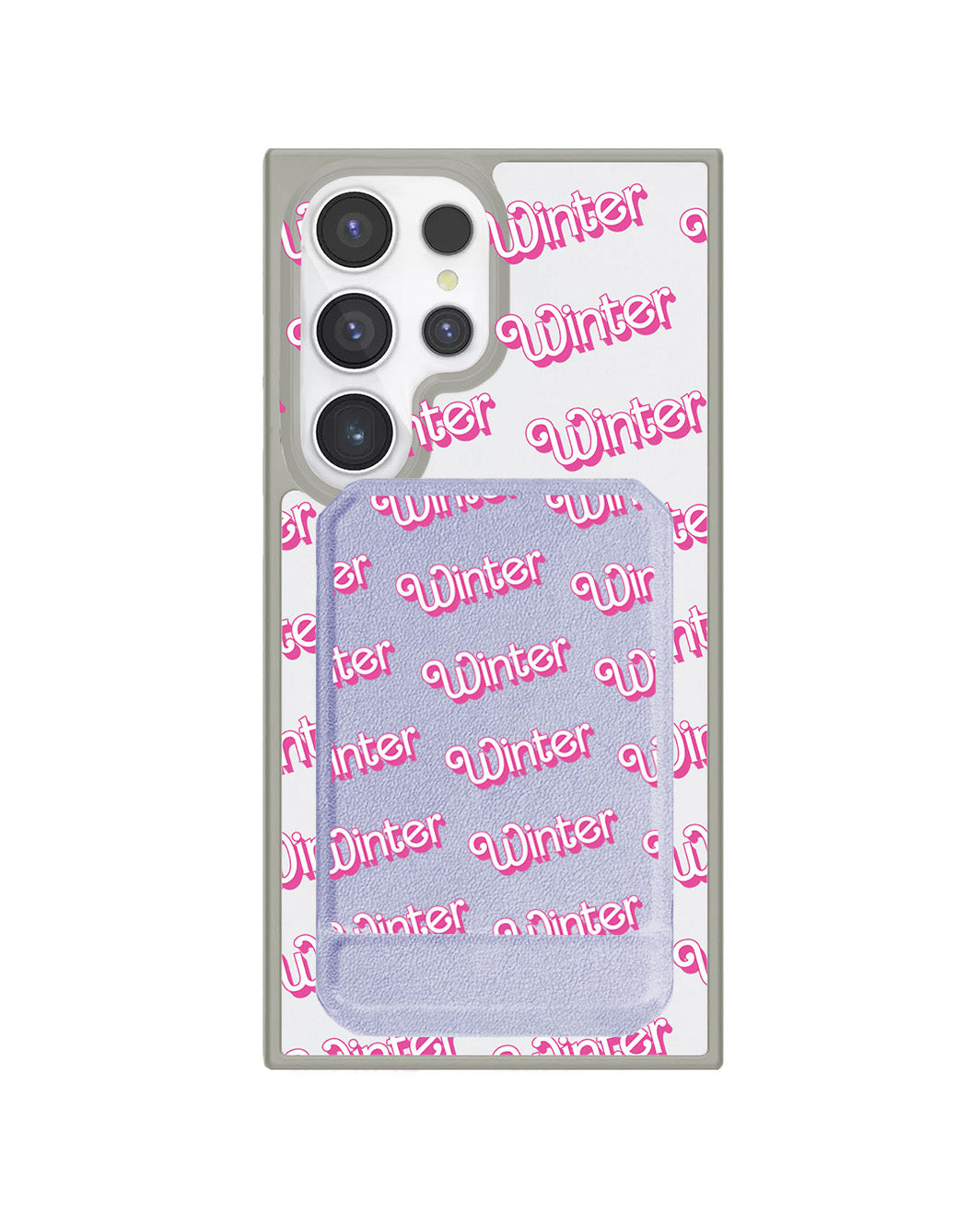 Android Magnetic Multifold Wallet - Barbie Monogram