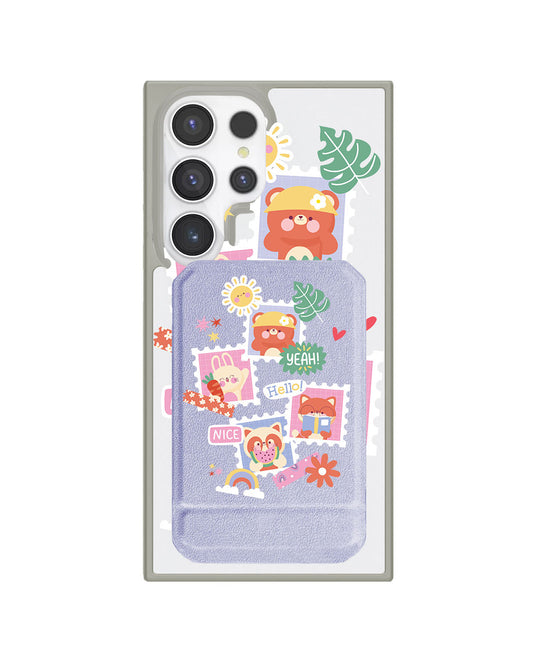 Android Magnetic Multifold Wallet - Animal Squad