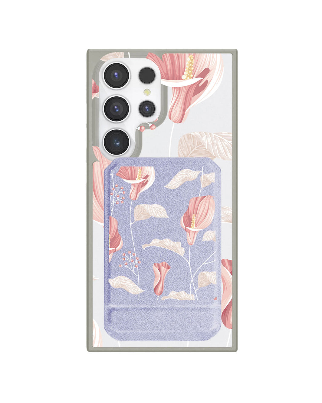 Android Magnetic Multifold Wallet - Easter Lily