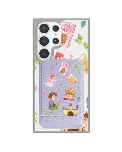 Android Magnetic Multifold Wallet - Fairy Cat