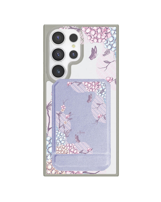 Android Magnetic Multifold Wallet - Batik Floral