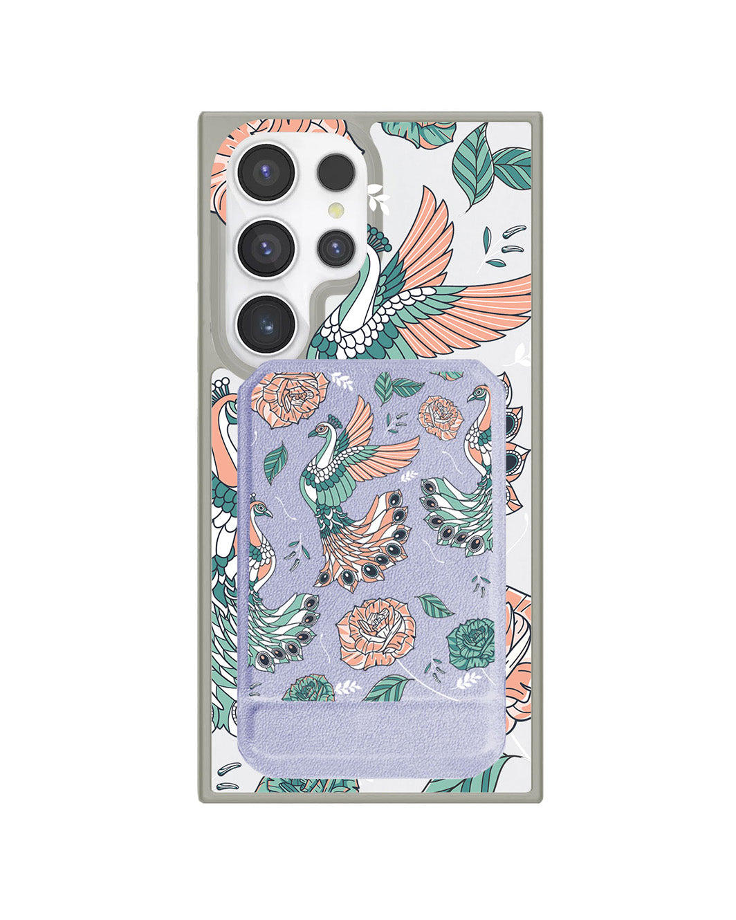 Android Magnetic Multifold Wallet - Bird & Paradise 3.0