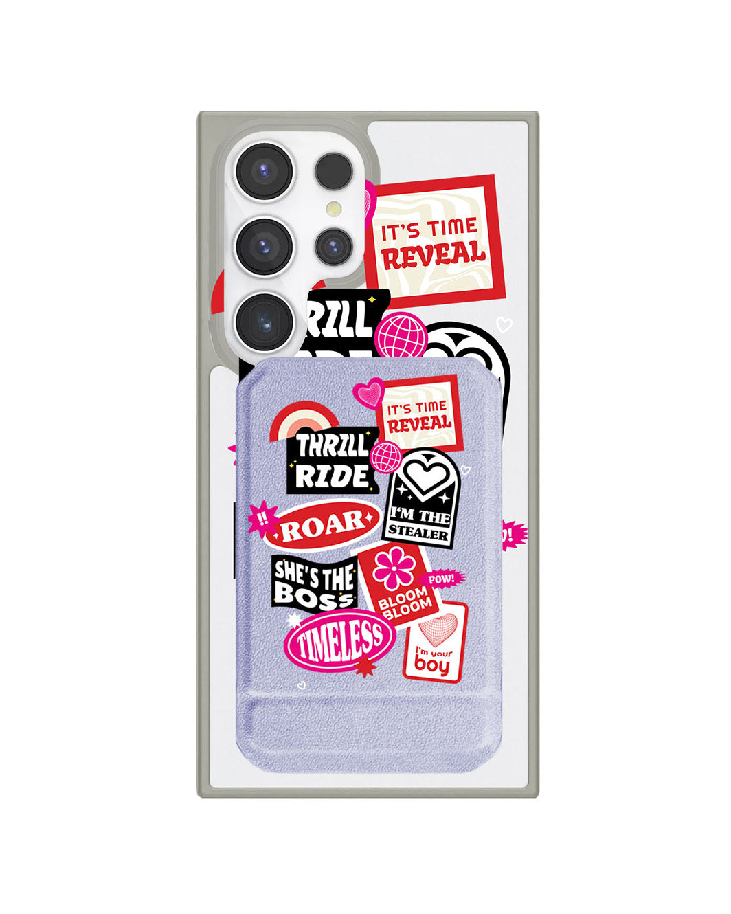 Android Magnetic Multifold Wallet - The Boyz Song Sticker Pack