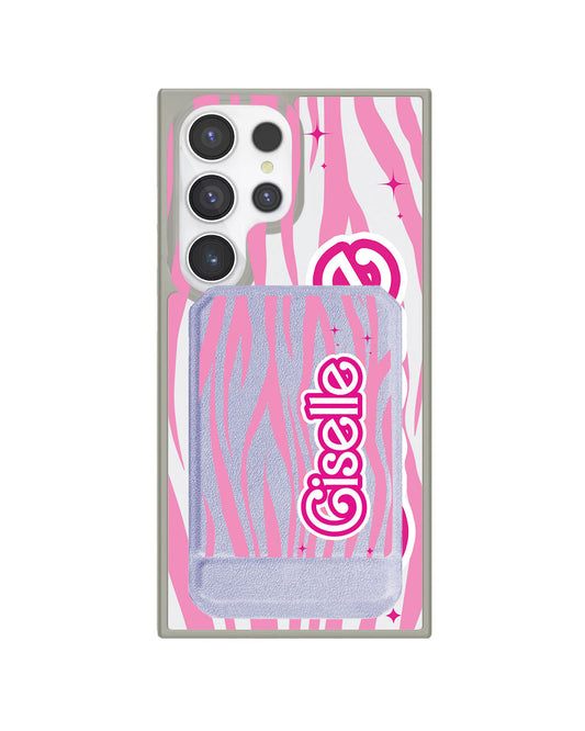 Android Magnetic Multifold Wallet - Barbie Zebra