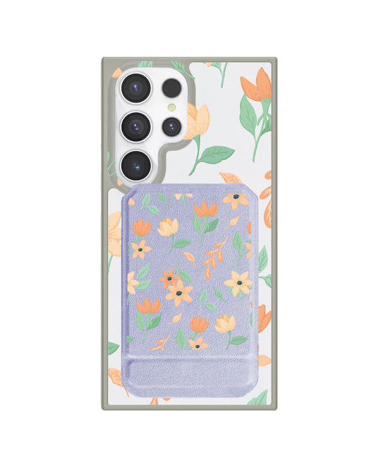 Android Magnetic Multifold Wallet - Birth Flower 4.0