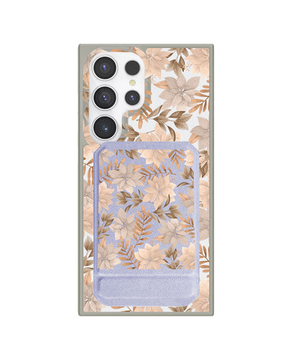 Android Magnetic Multifold Wallet - Rustic Lily