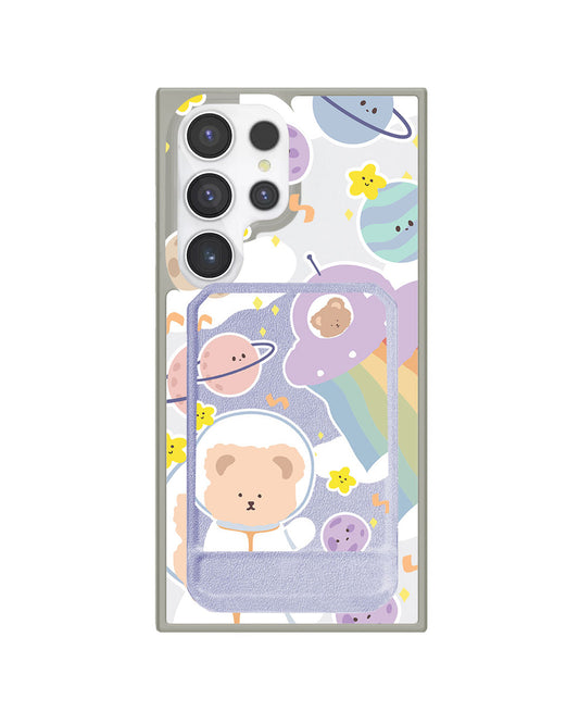 Android Magnetic Multifold Wallet - Astro Bear