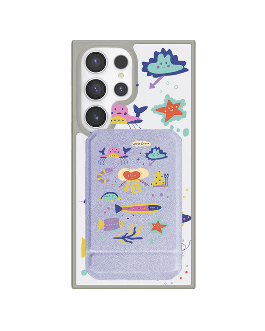 Android Magnetic Multifold Wallet - Ocean World