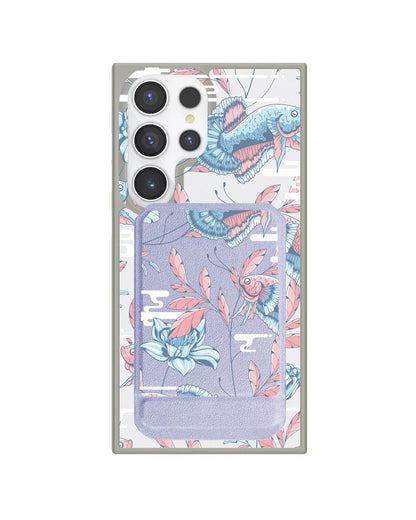 Android Magnetic Multifold Wallet - Fish & Floral 3.0