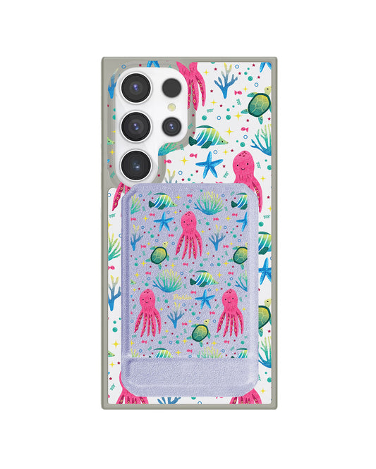 Android Magnetic Multifold Wallet - Underwater Dreams 2.0