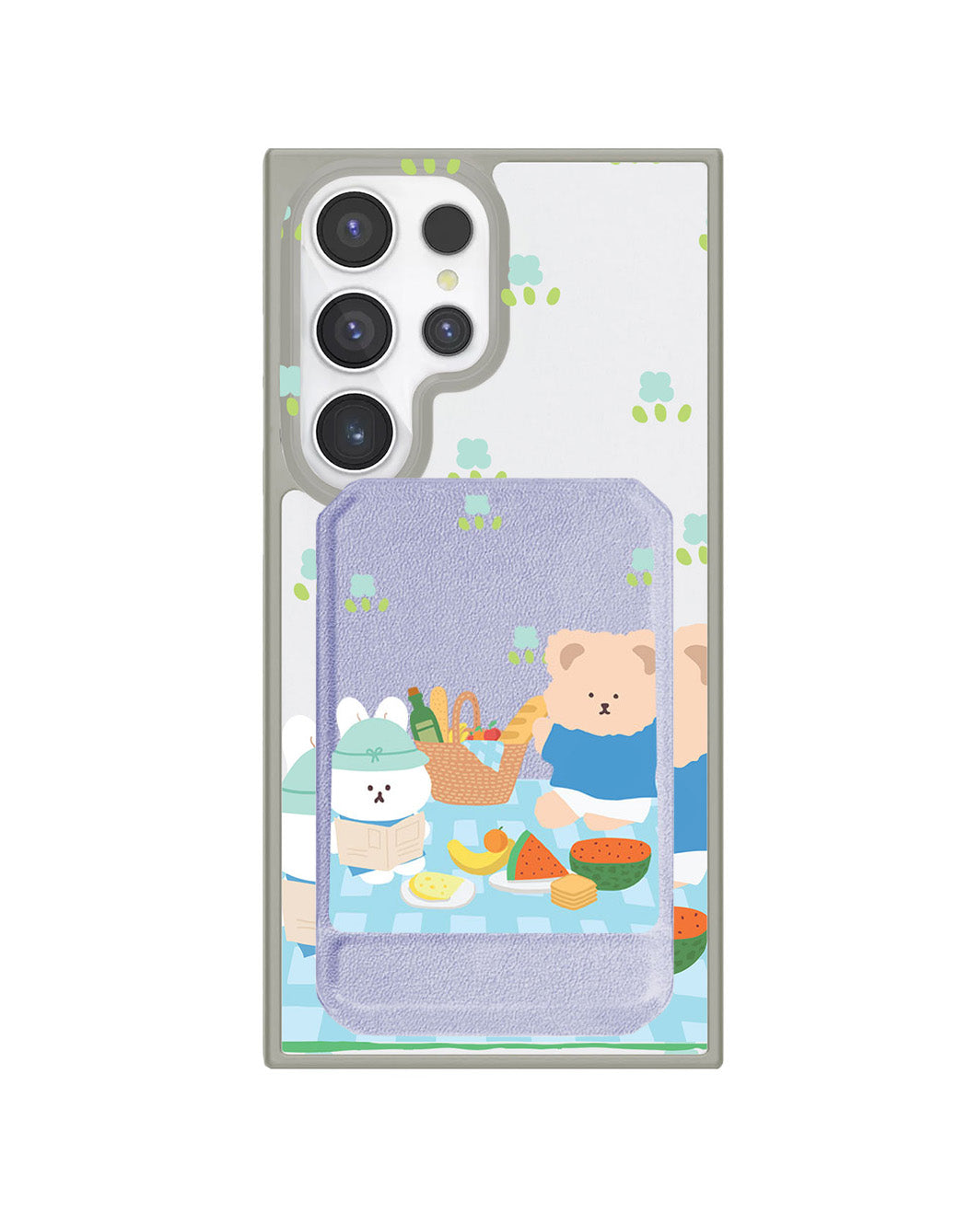 Android Magnetic Multifold Wallet - Picnic Blue