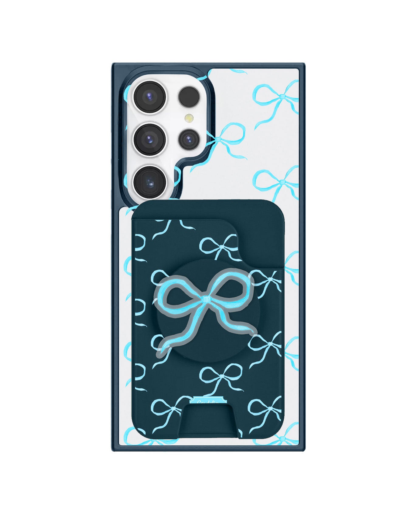 Android Magpop Wallet - Coquette Blue Bow