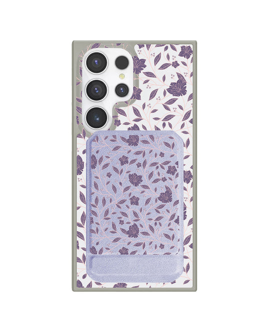 Android Magnetic Multifold Wallet - Sketchy Flower 4.0