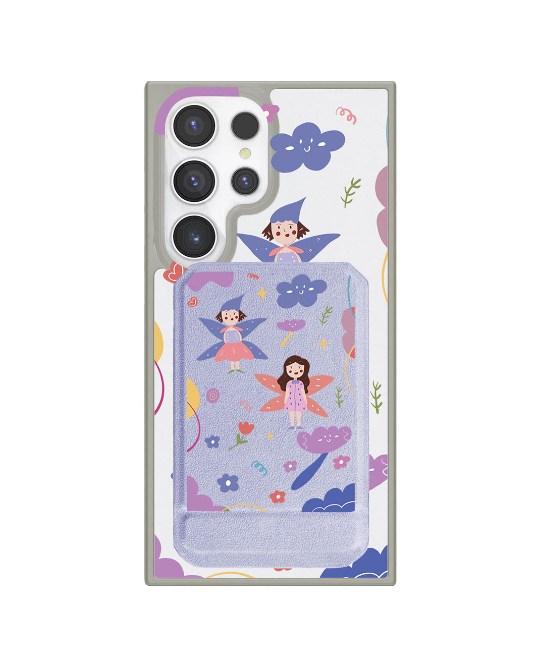 Android Magnetic Multifold Wallet - Fairy Pattern