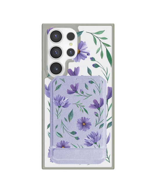 Android Magnetic Multifold Wallet - Violet 2.0
