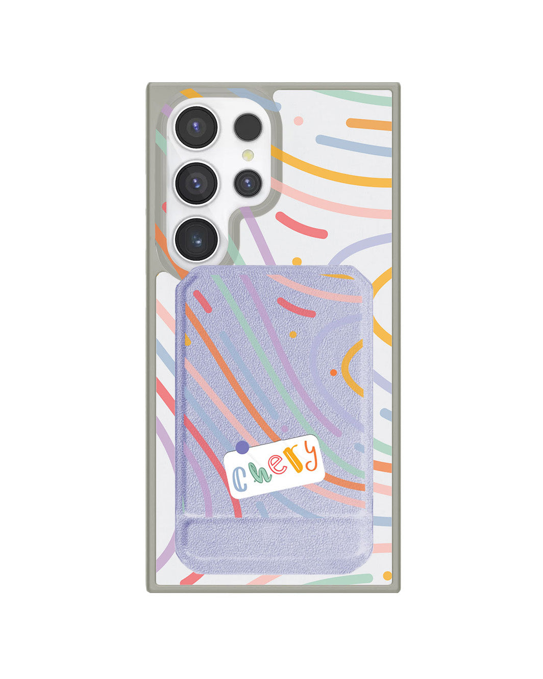 Android Magnetic Multifold Wallet - Doodle 2.0 Monogram