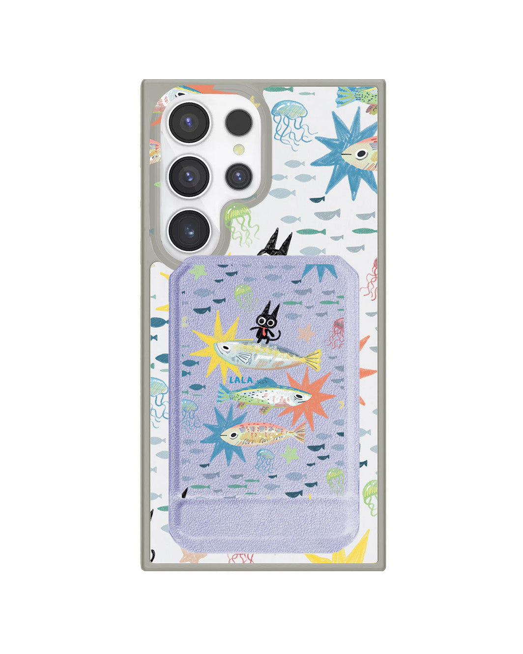 Android Magnetic Multifold Wallet - The Fish Surfer