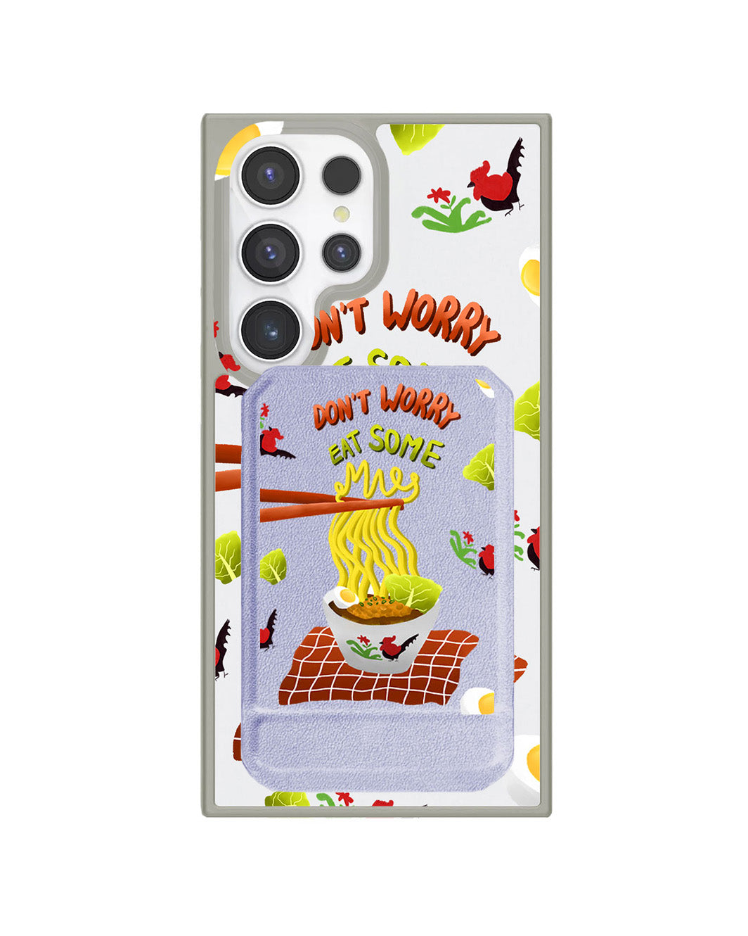Android Magnetic Multifold Wallet - Go eat some mie