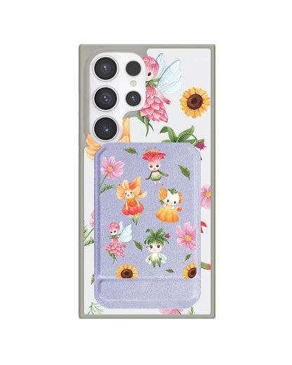 Android Magnetic Multifold Wallet - Magical Garden