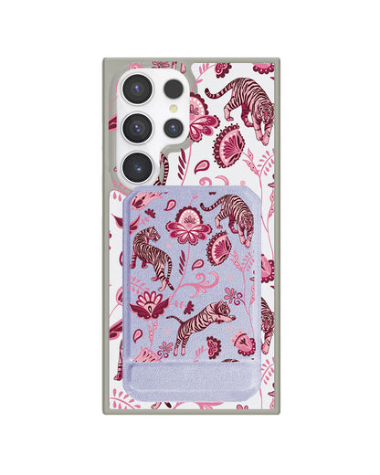 Android Magnetic Multifold Wallet - Tiger & Floral 2.0