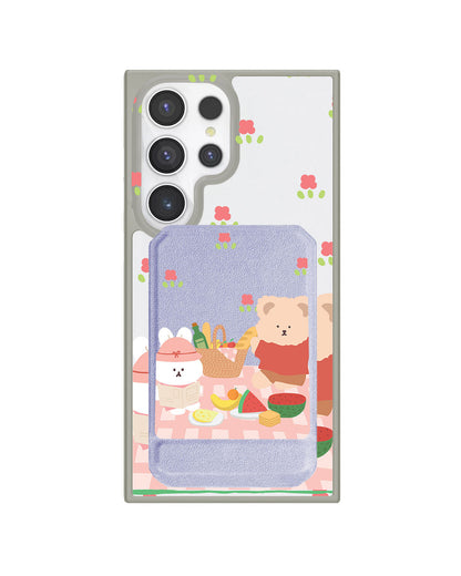 Android Magnetic Multifold Wallet - Picnic Pink