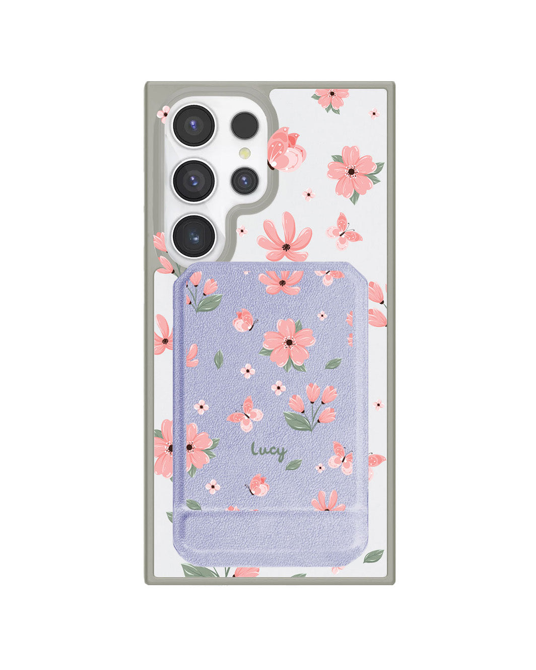 Android Magnetic Multifold Wallet - Pink Delight