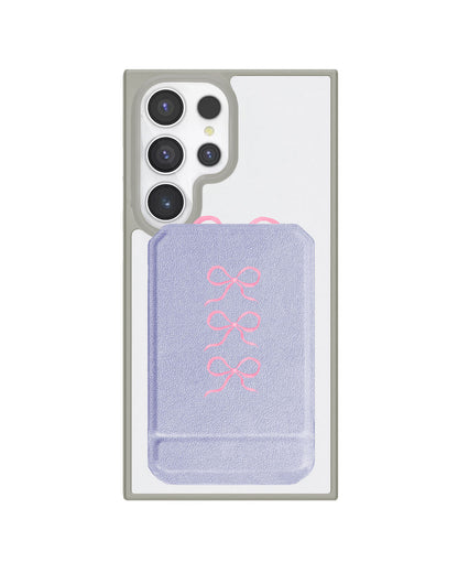 Android Magnetic Multifold Wallet - Coquette Triple Bow