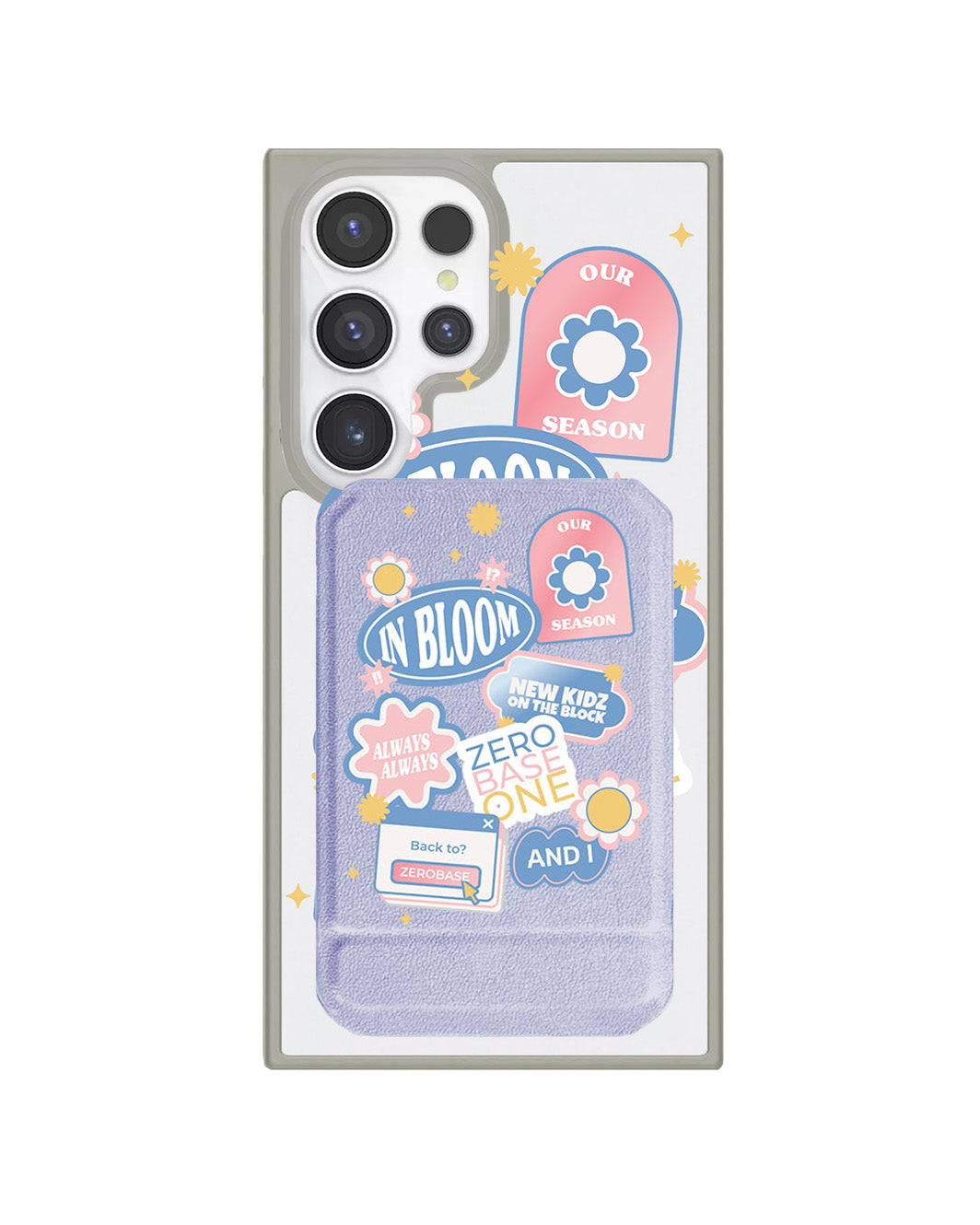 Android Magnetic Multifold Wallet - Zerobaseone Song Sticker Pack