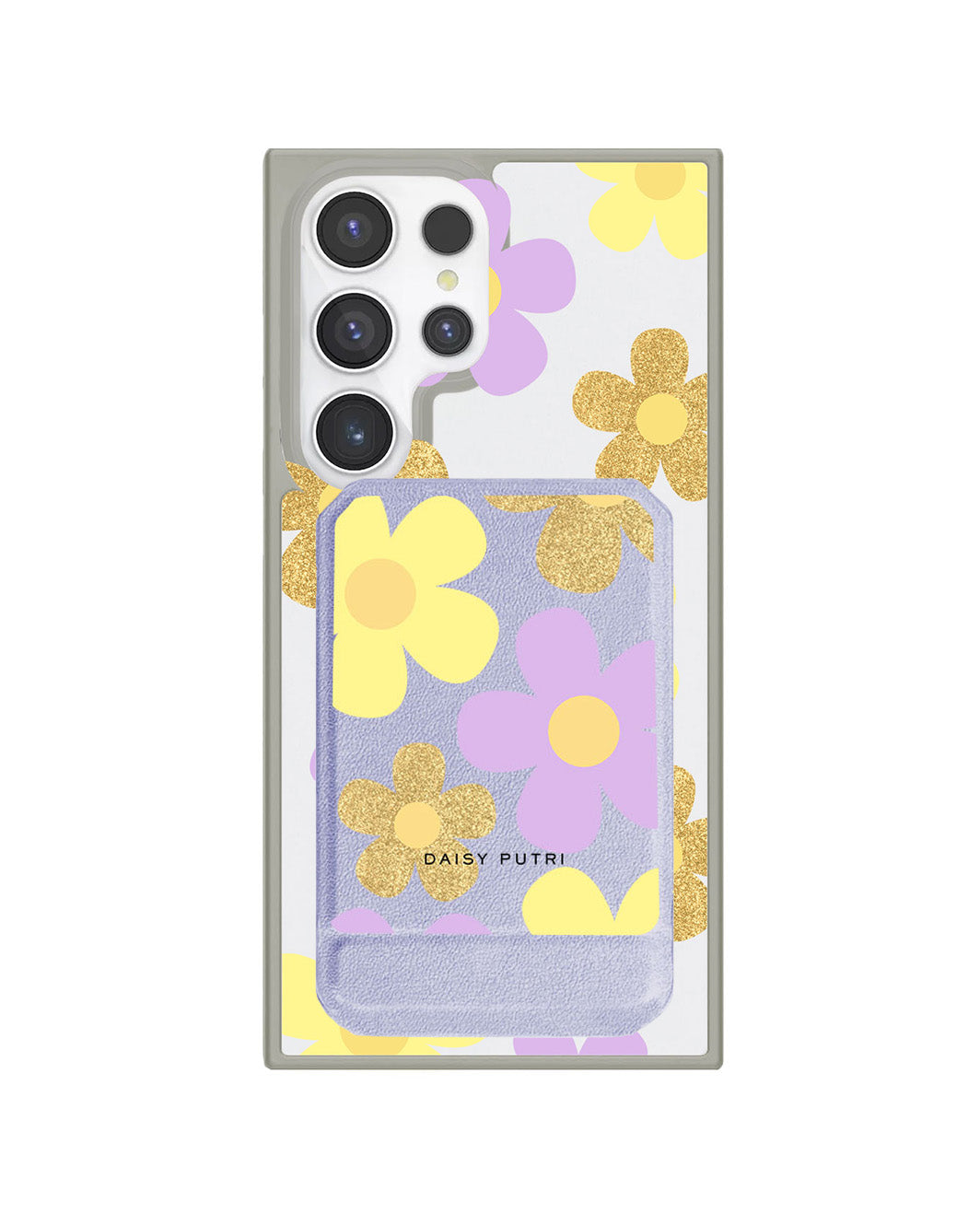 Android Magnetic Multifold Wallet - Daisy Twinkle