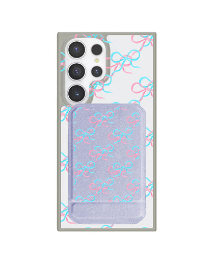 Android Magnetic Multifold Wallet - Coquette Overlap Bow
