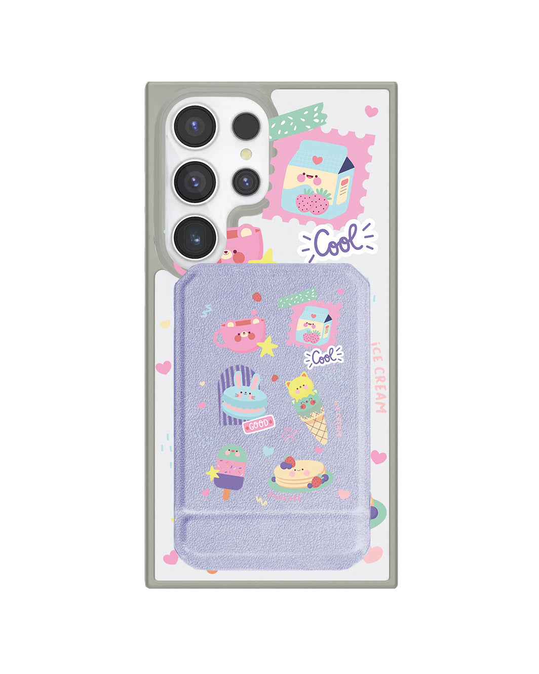 Android Magnetic Multifold Wallet - Sweet Cafe