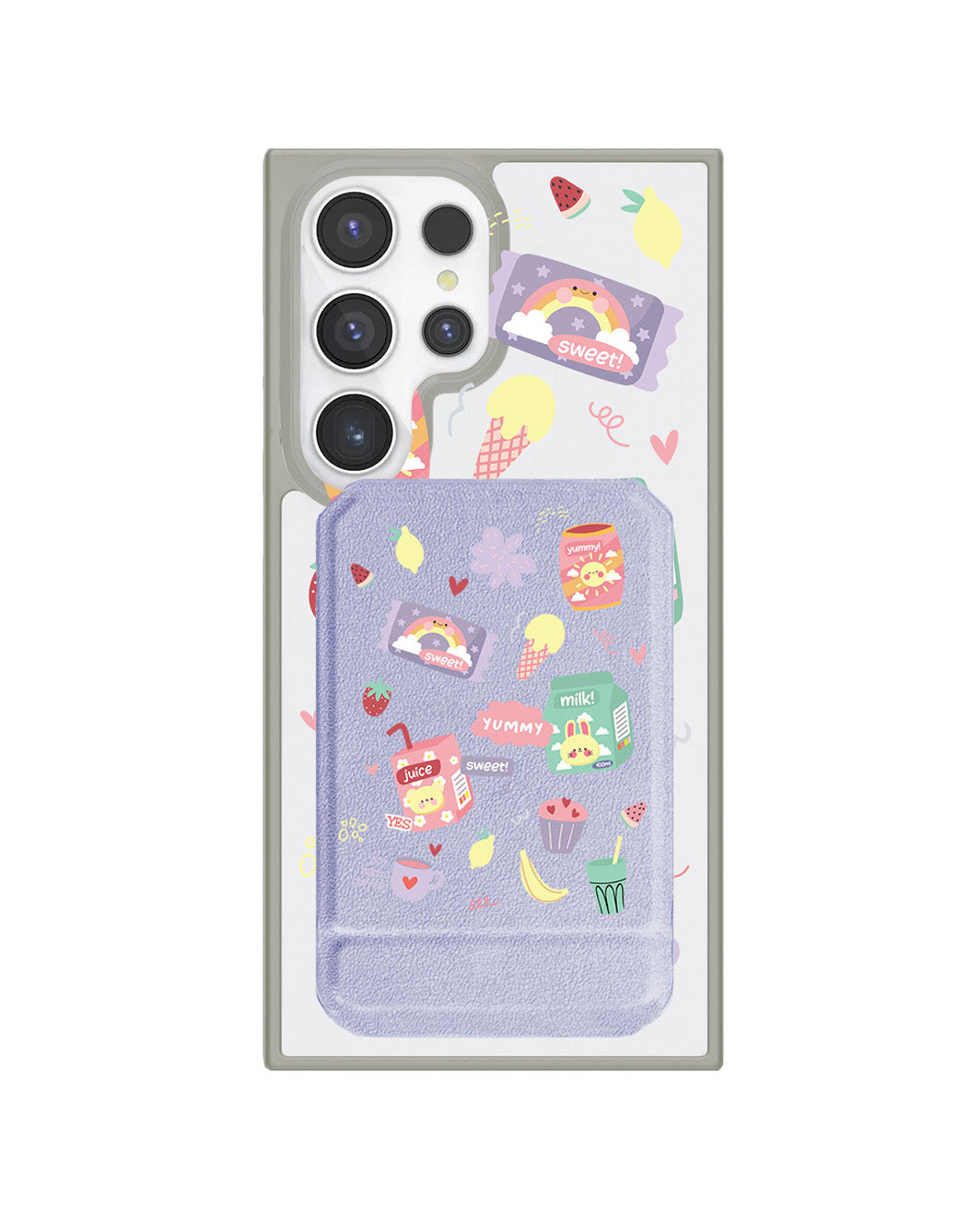Android Magnetic Multifold Wallet - Sweet & Yummy