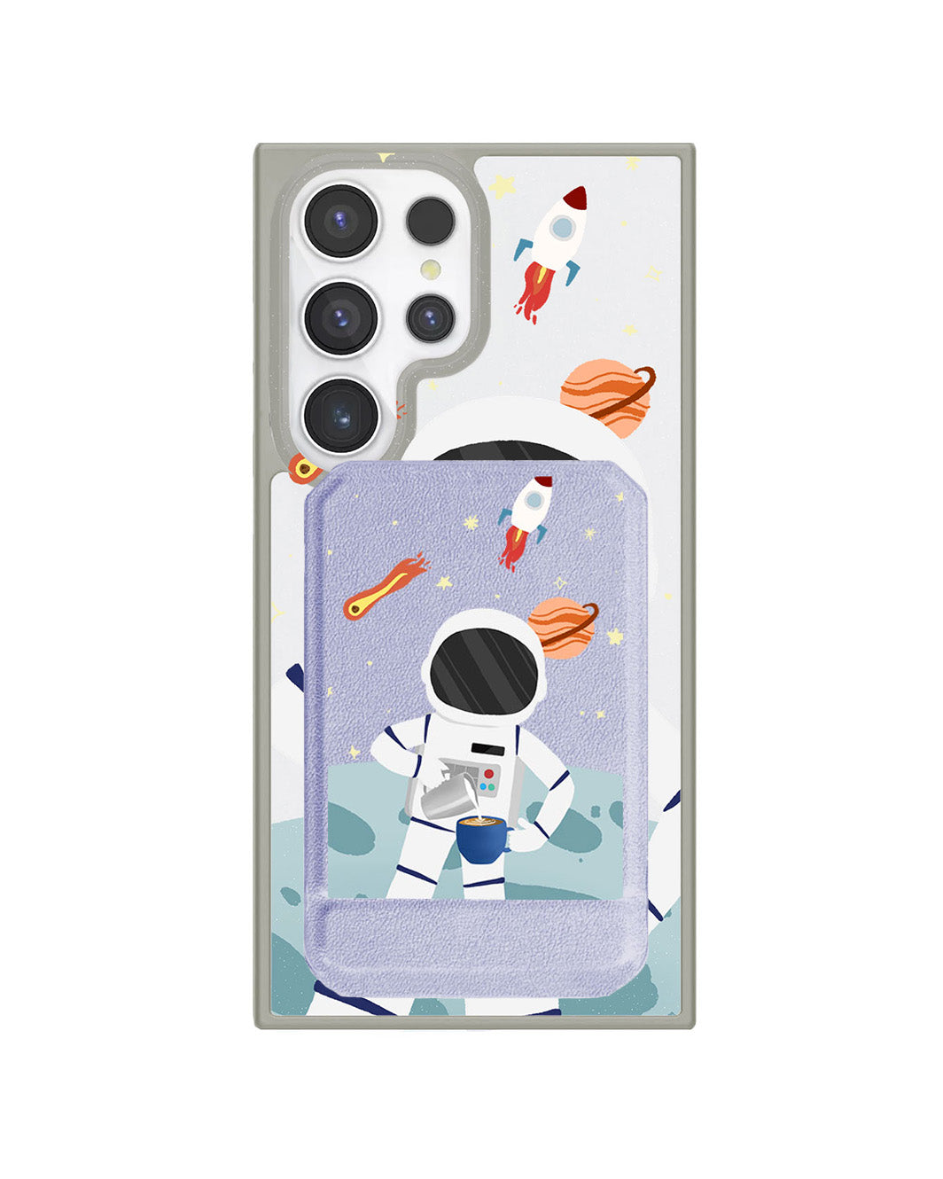 Android Magnetic Multifold Wallet - Baristronaut