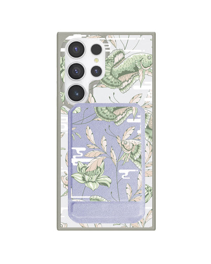 Android Magnetic Multifold Wallet - Fish & Floral 6.0