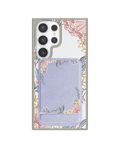 Android Magnetic Multifold Wallet - Pink Florals