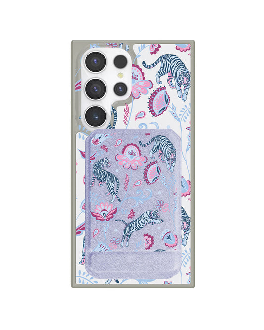 Android Magnetic Multifold Wallet - Tiger & Floral 3.0