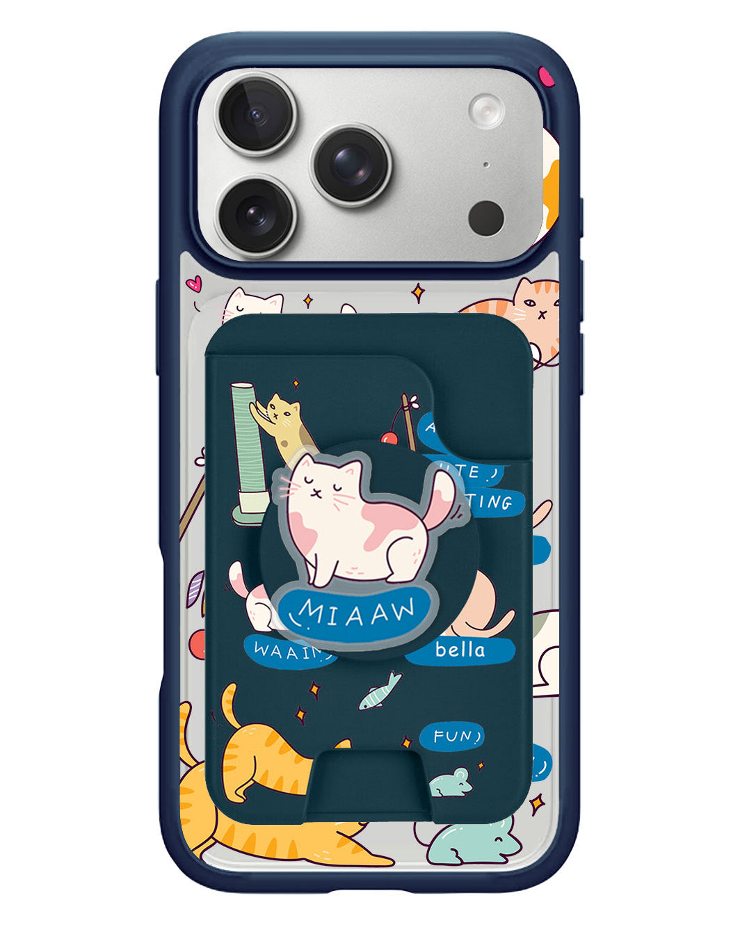 iPhone Magpop Wallet - Playful Cat 2.0