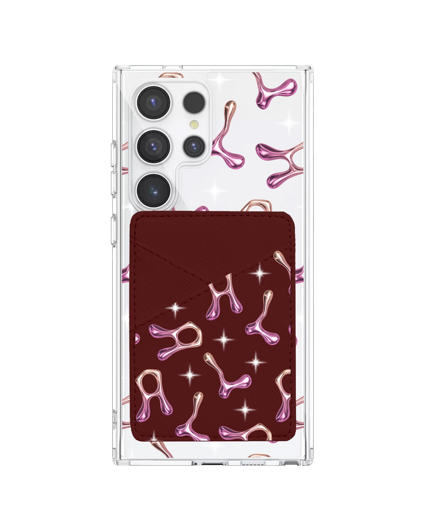 Android Phone Wallet Case - Chrome Monogram 3.0